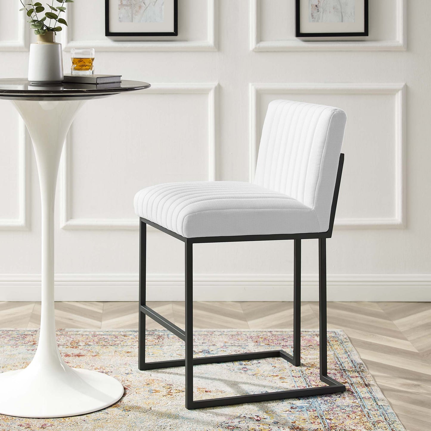 Tabouret de bar en tissu capitonné Indulge Channel par Modway