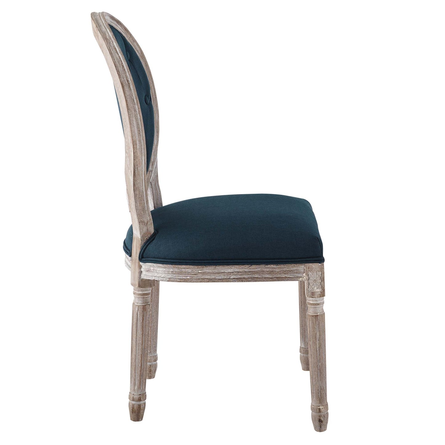 Arise Vintage French Upholstered Fabric Dining Side Chair