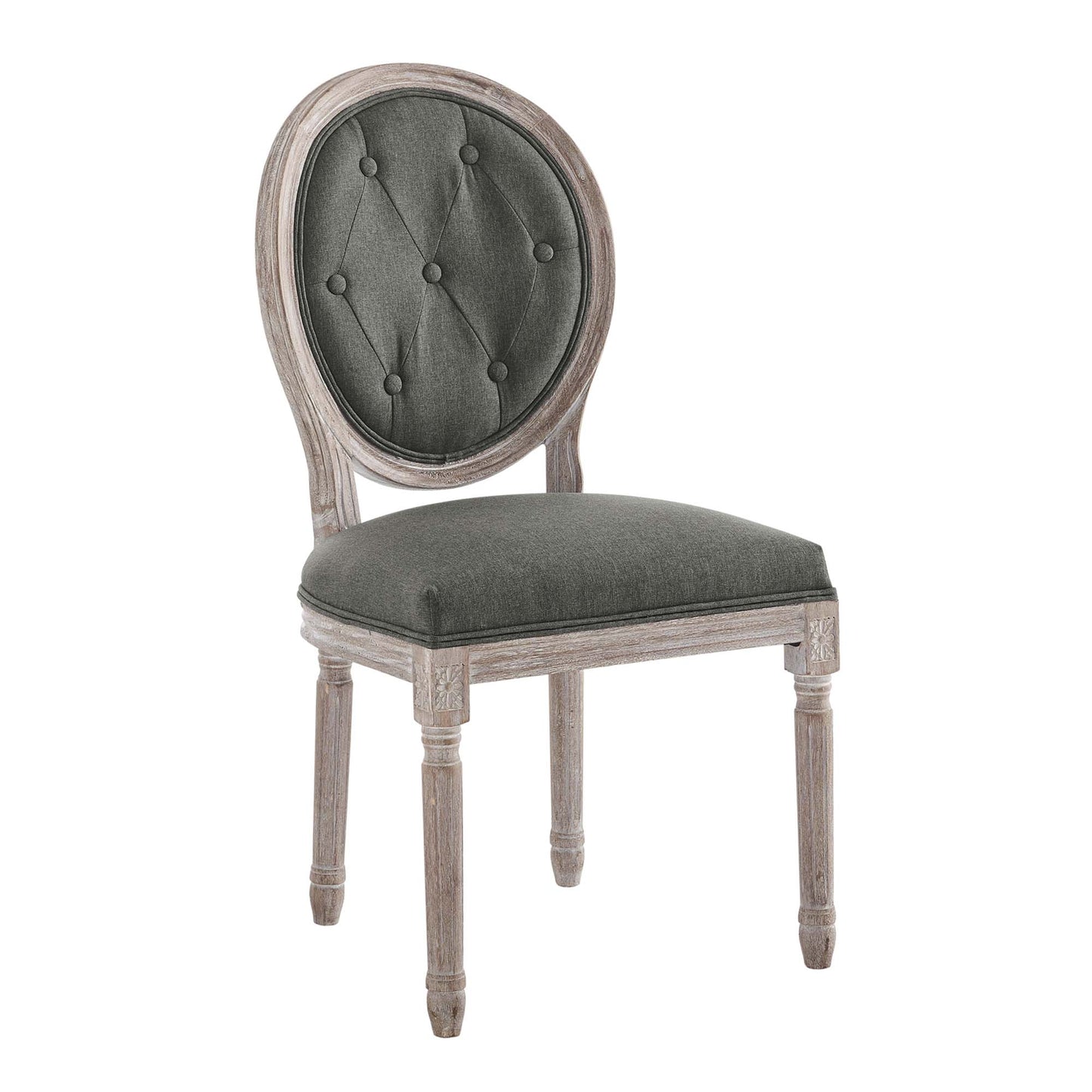 Arise Vintage French Upholstered Fabric Dining Side Chair