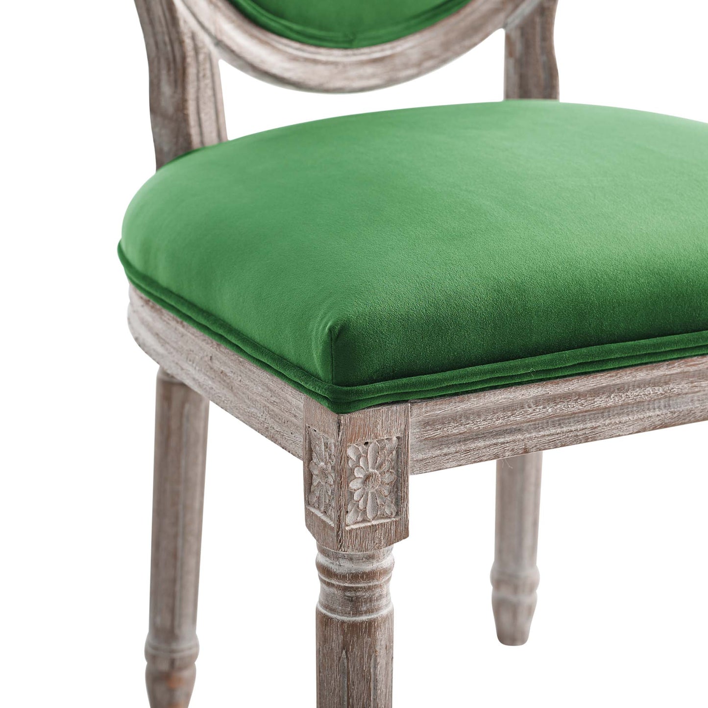 Emanate Vintage French Performance Velvet Dining Side Chair