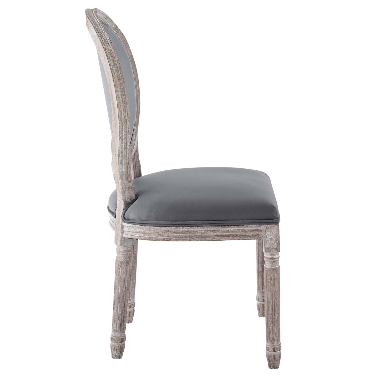 Emanate Vintage French Performance Velvet Dining Side Chair