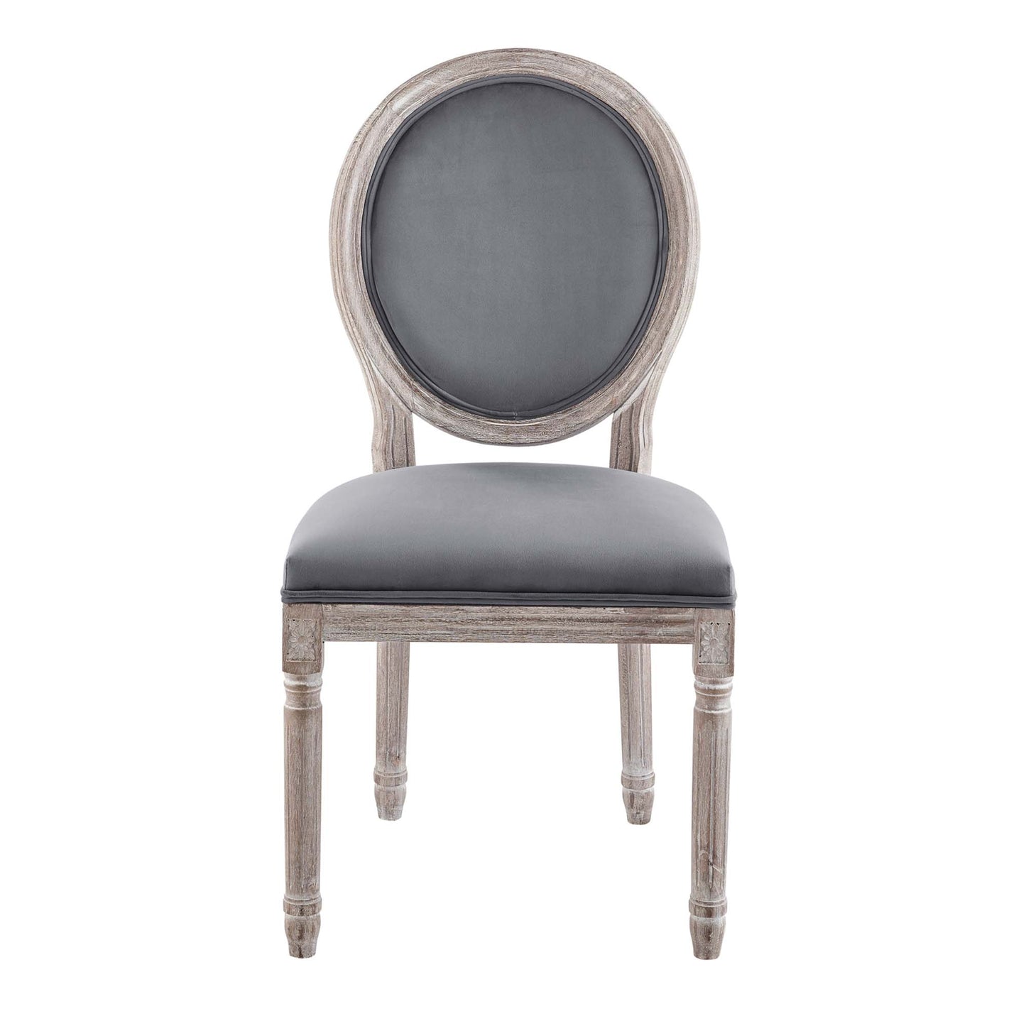 Emanate Vintage French Performance Velvet Dining Side Chair