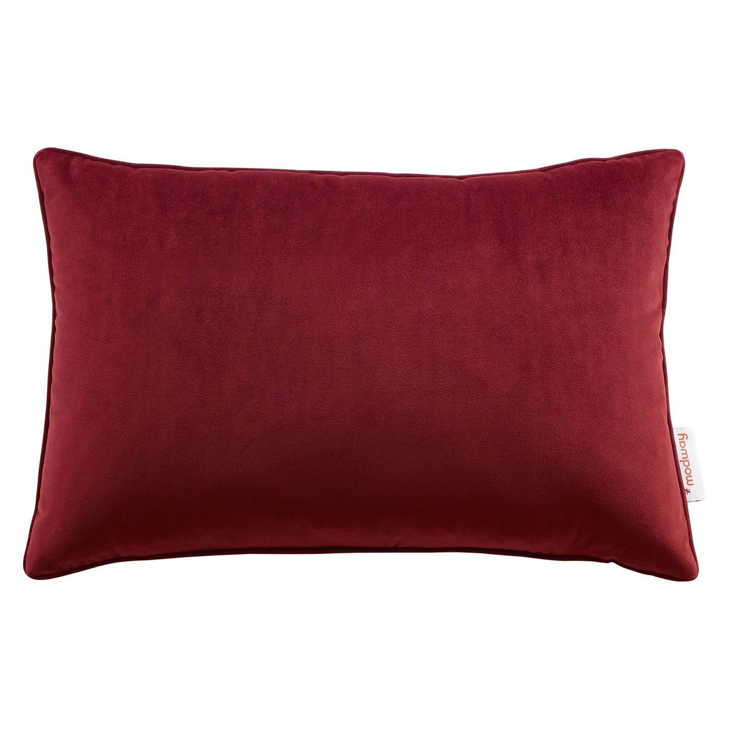 Enhance 18" Lumbar Performance Velvet Throw Pillow