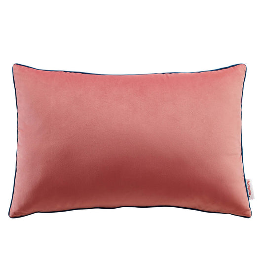 Accentuate 24" Lumbar Performance Velvet Throw Pillow