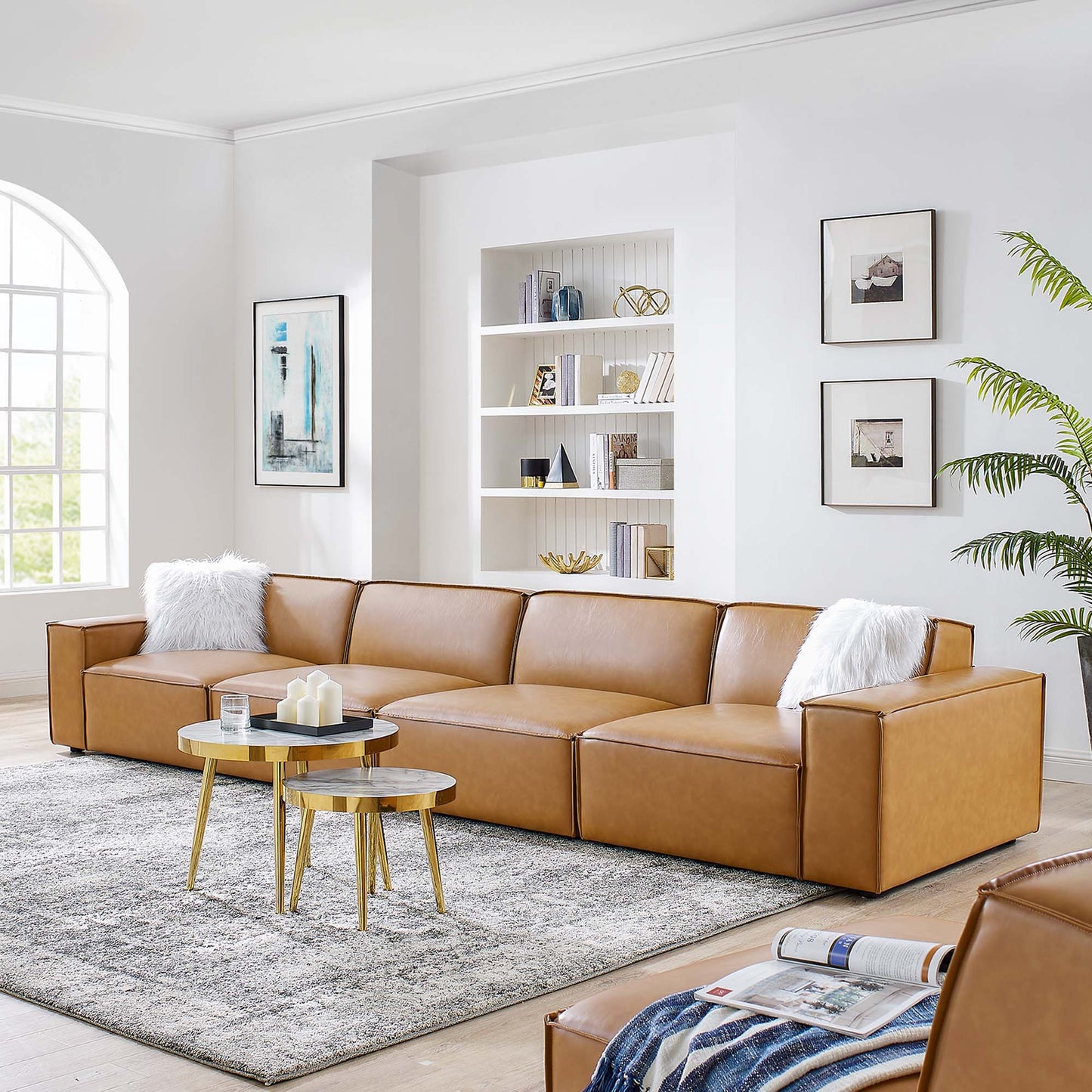 Restore 4-Piece Vegan Leather Sofa