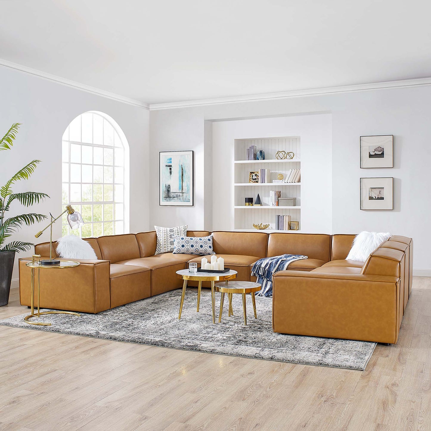 Restore 8-Piece Vegan Leather Sectional Sofa