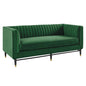 Devote Channel Tufted Performance Velvet Loveseat