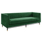 Devote Channel Tufted Performance Velvet Sofa