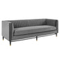 Devote Channel Tufted Performance Velvet Sofa