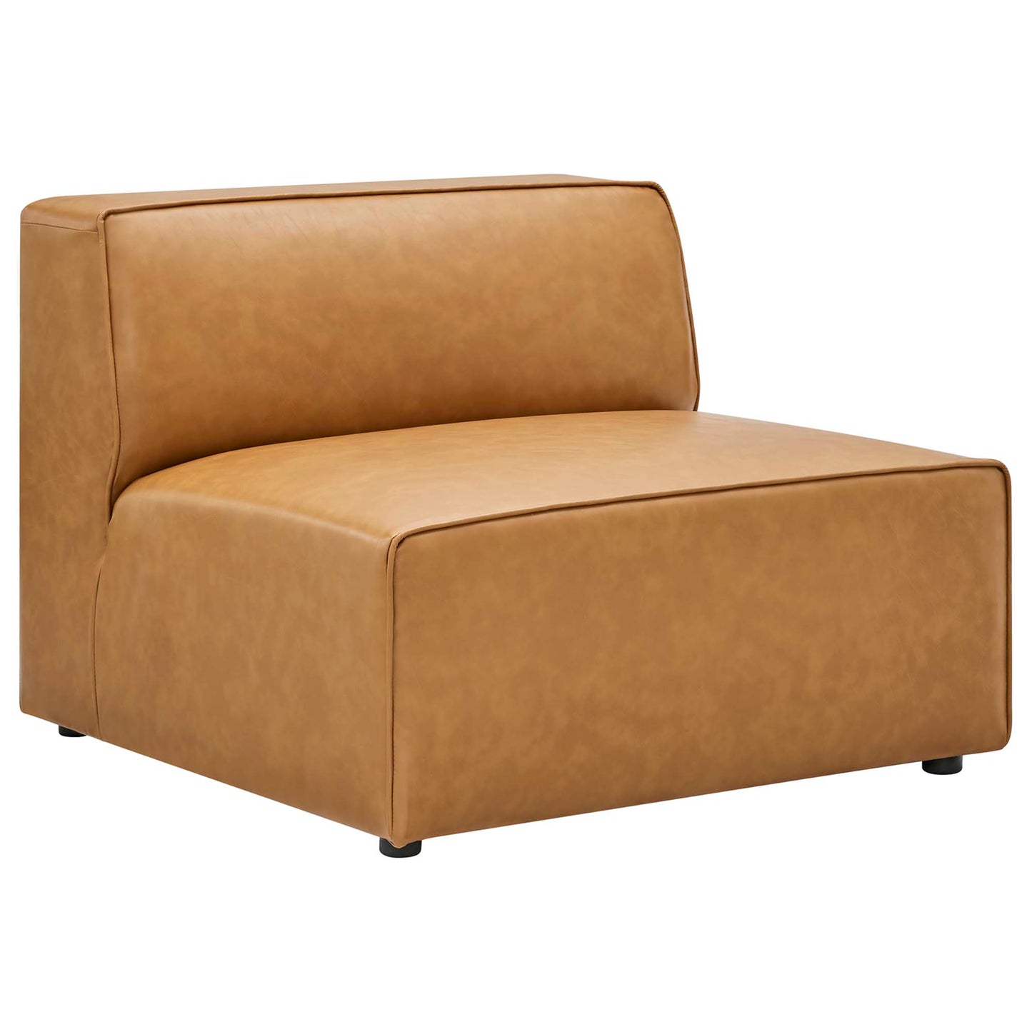 Mingle Vegan Leather Sofa and Ottoman Set