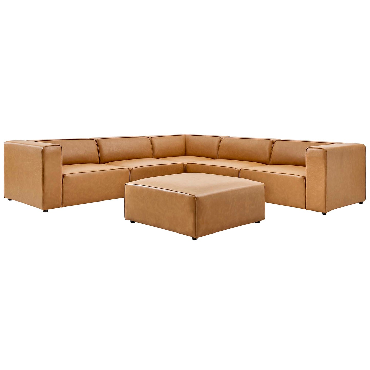 Mingle 6-Piece Vegan Leather Furniture Set