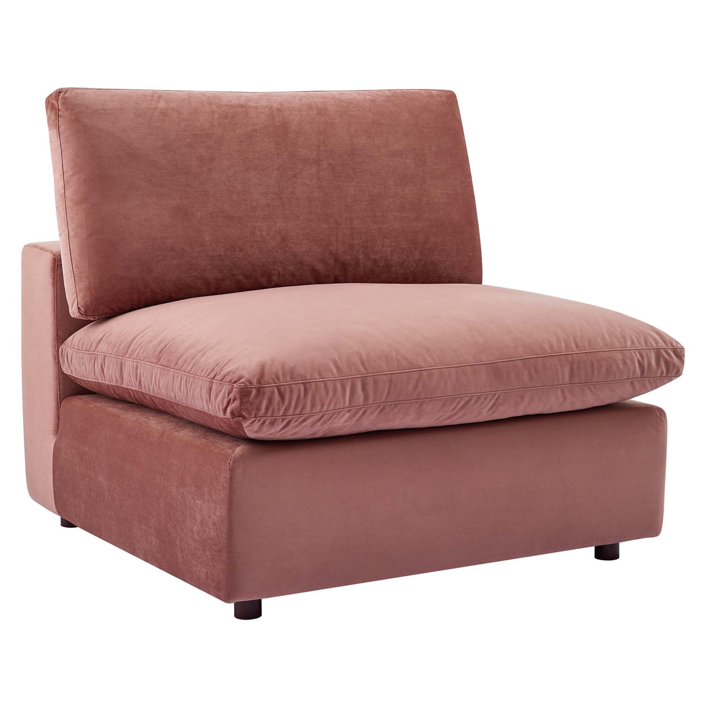 Commix Down Filled Overstuffed Performance Velvet 3-Seater Sofa