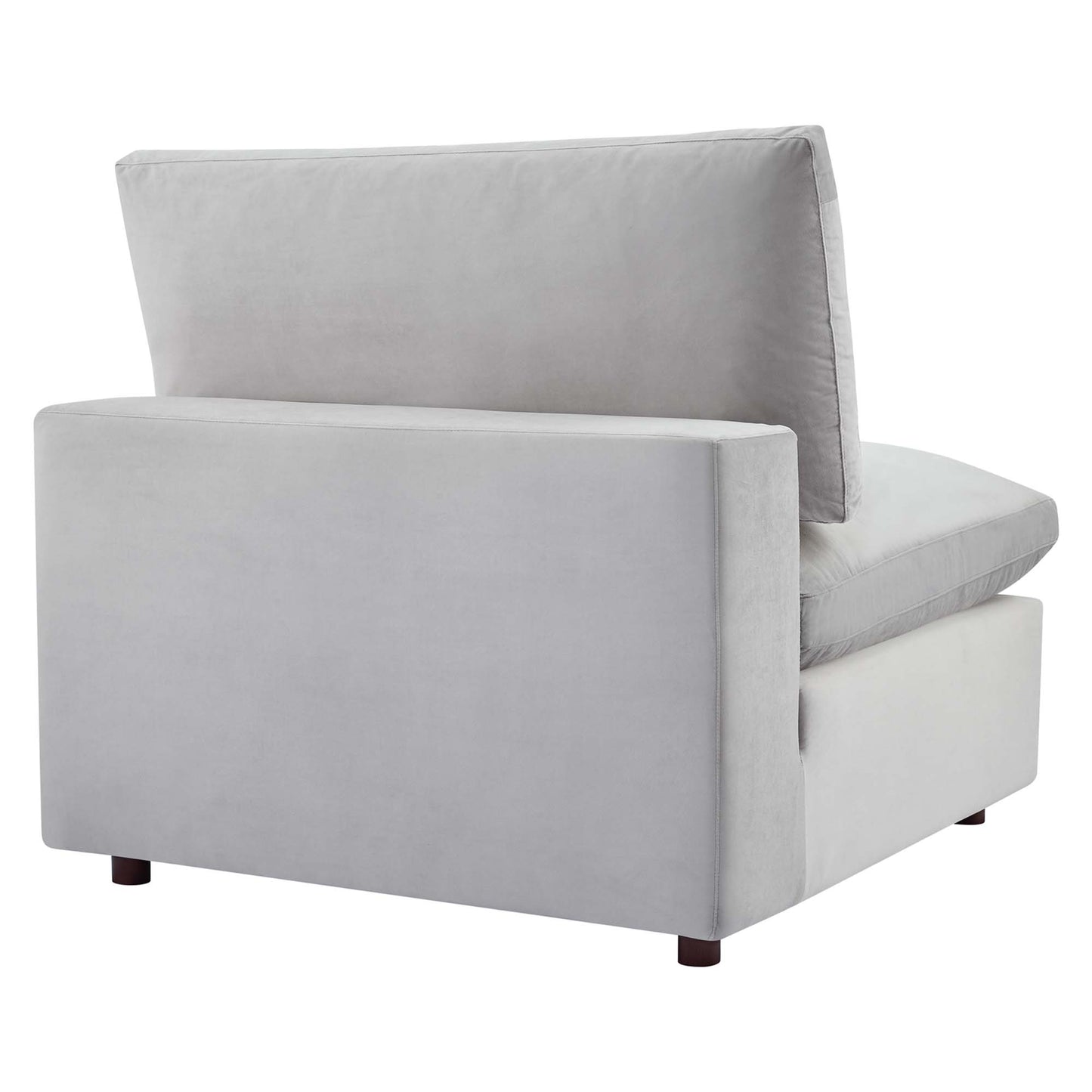 Commix Down Filled Overstuffed Performance Velvet 3-Seater Sofa