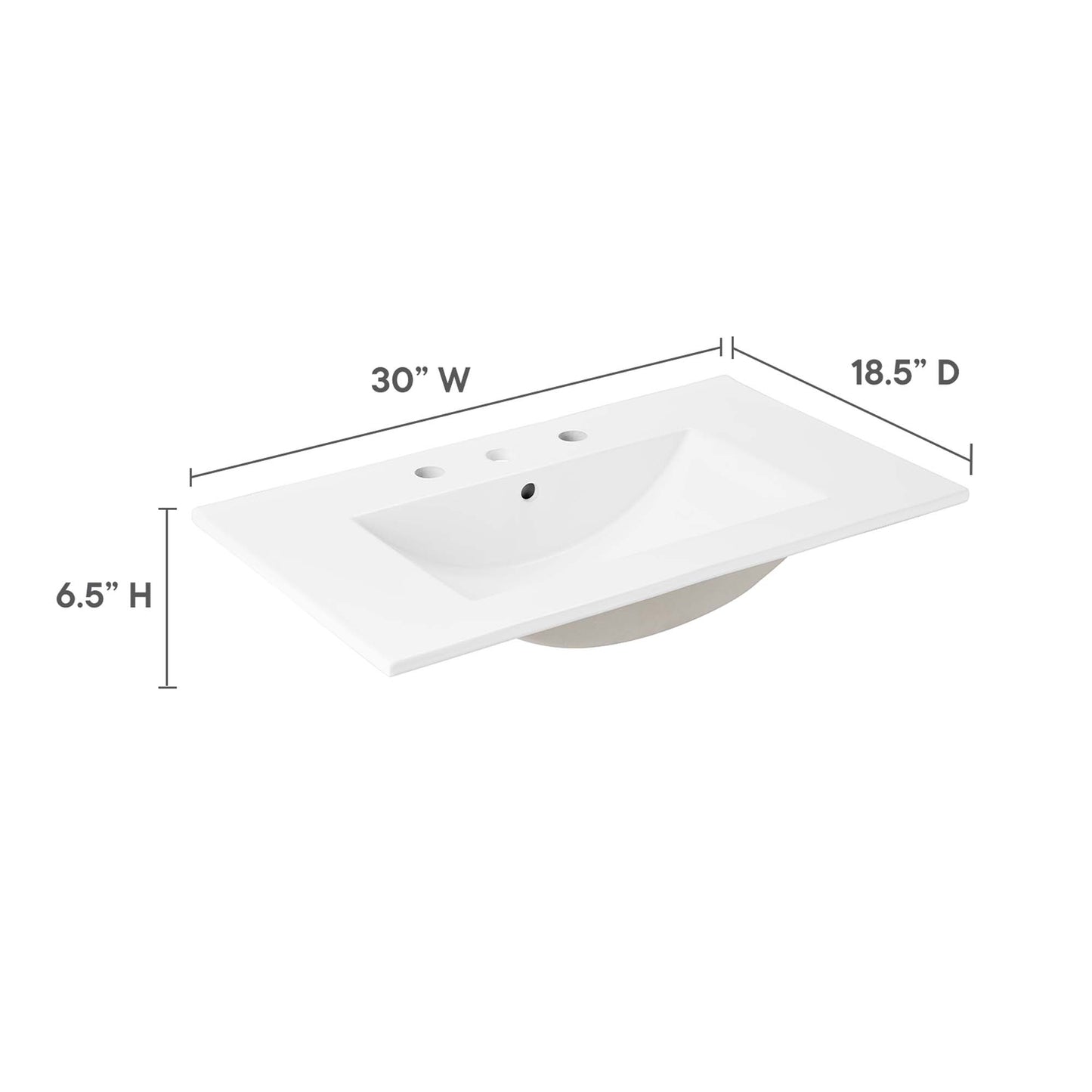 Cayman 30" Bathroom Sink