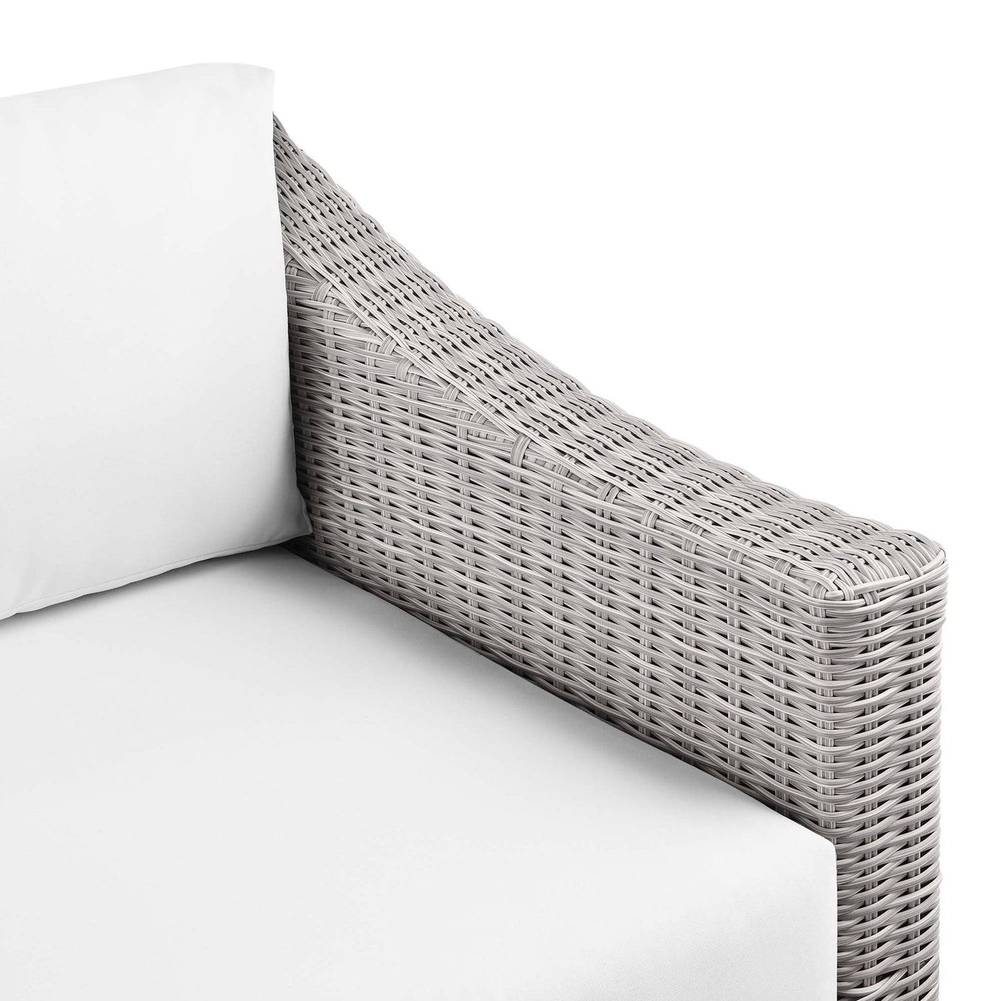 Conway Outdoor Patio Wicker Rattan Right-Arm Chair