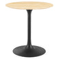 Lippa 28" Round Wood Grain Dining Table