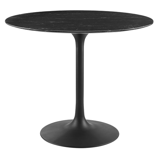 Lippa 36" Round Artificial Marble Dining Table