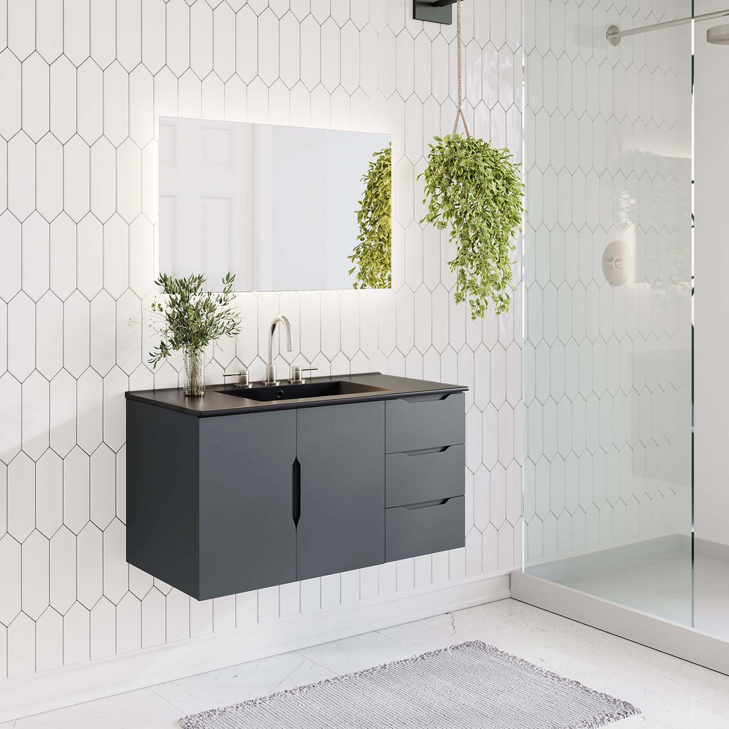 Vitality 36" Bathroom Vanity Cabinet (Sink Basin Not Included)