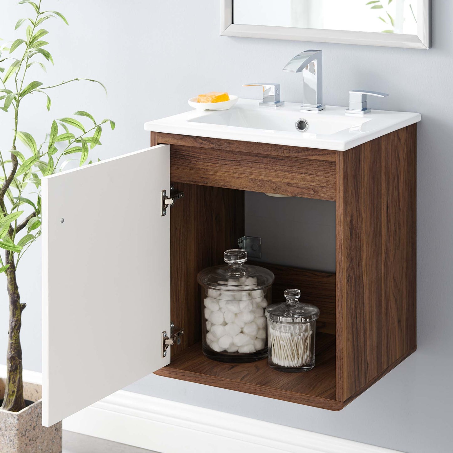 Transmit 18" Wall-Mount Bathroom Vanity