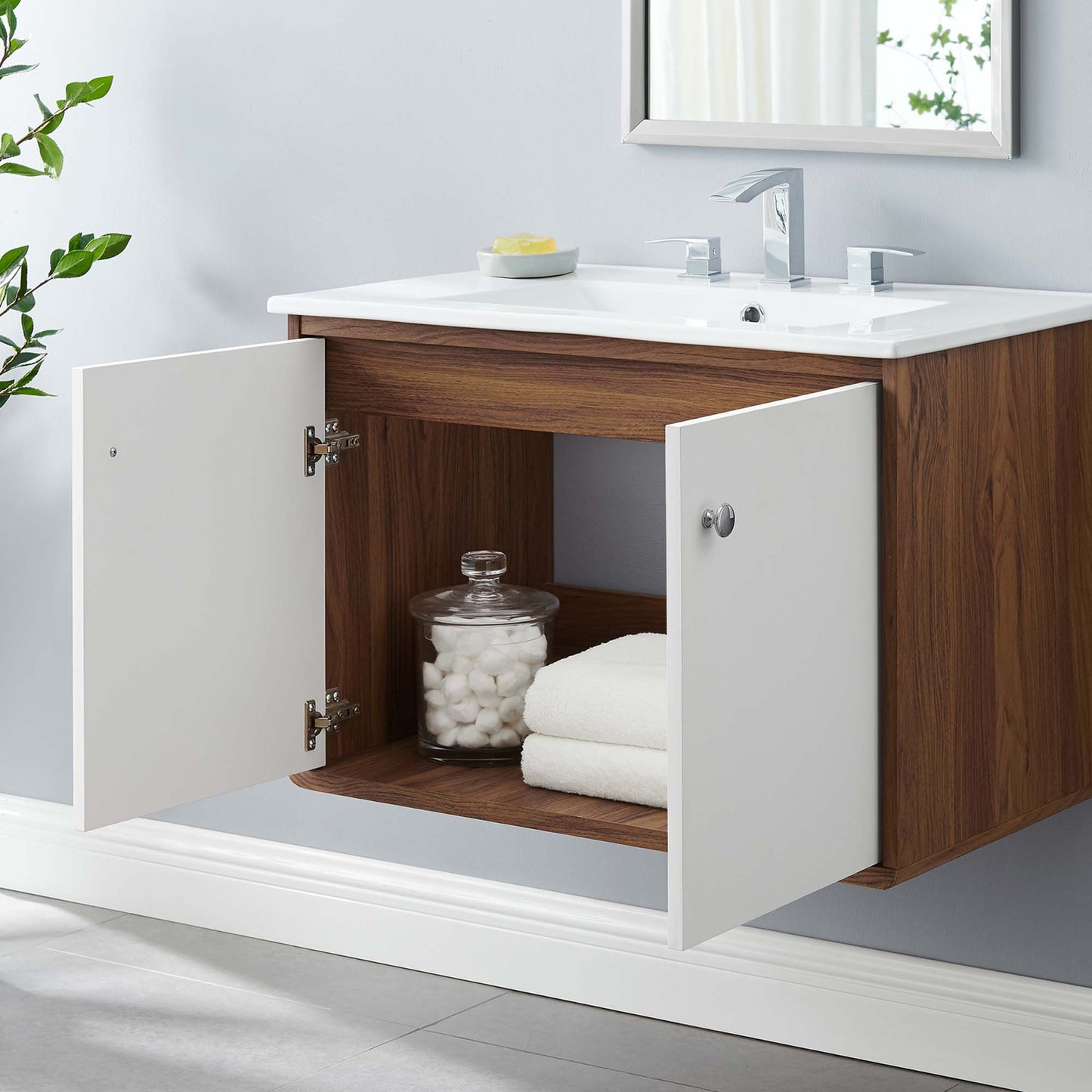 Transmit 30" Wall-Mount Bathroom Vanity