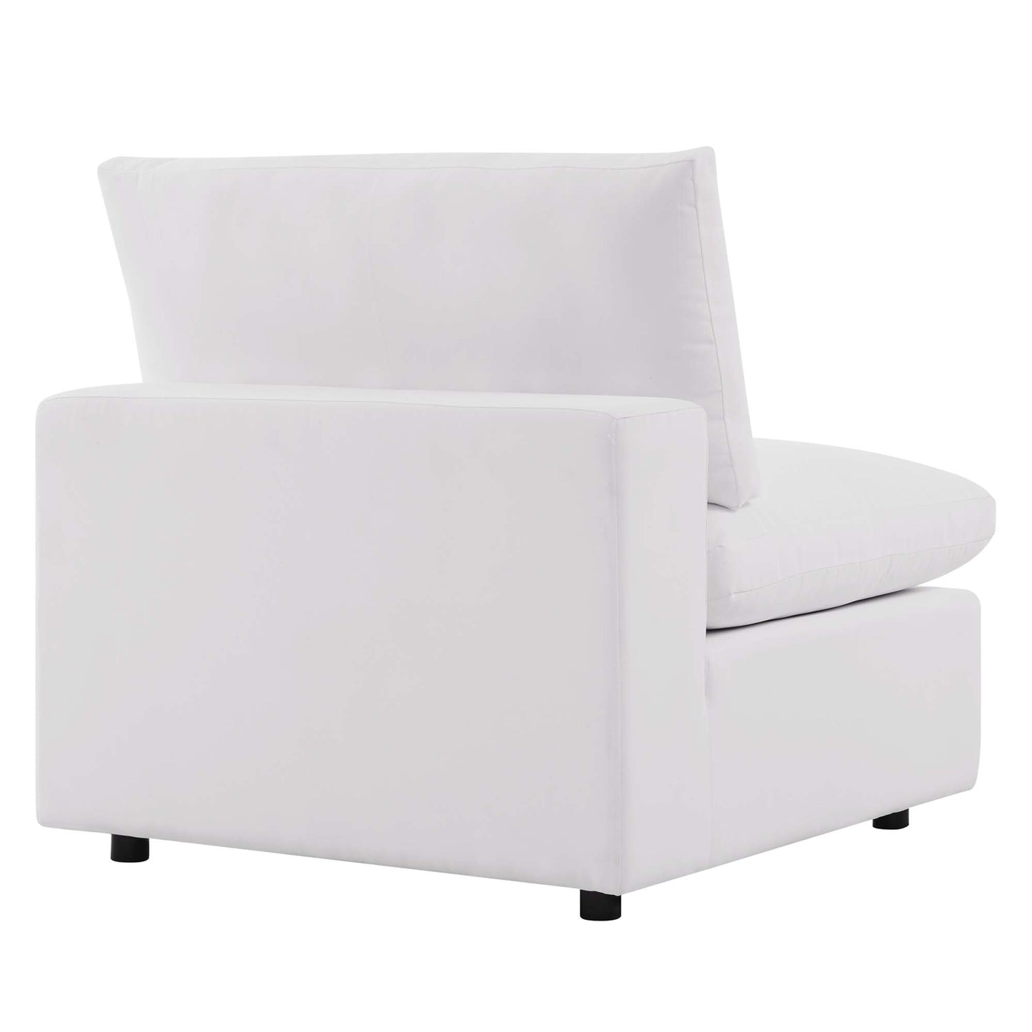 Commix Overstuffed Outdoor Patio Armless Chair