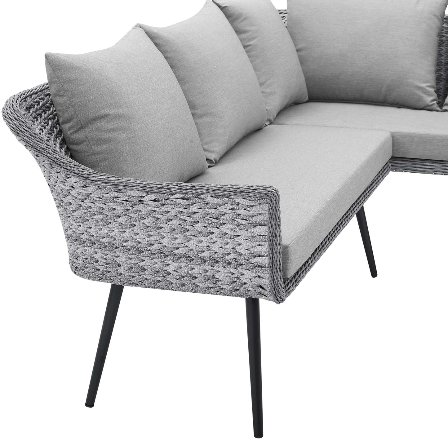 Endeavor Wicker Rattan Outdoor Patio Wicker Rattan Seating Set