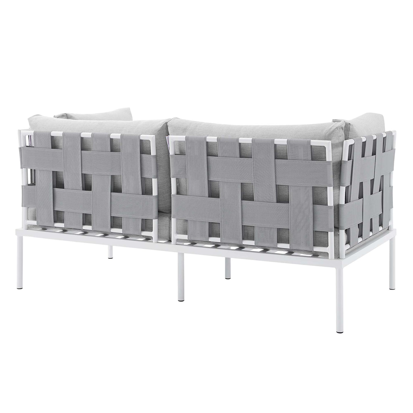 Juego de muebles de aluminio para exteriores Sunbrella® Harmony de 5 piezas de Modway