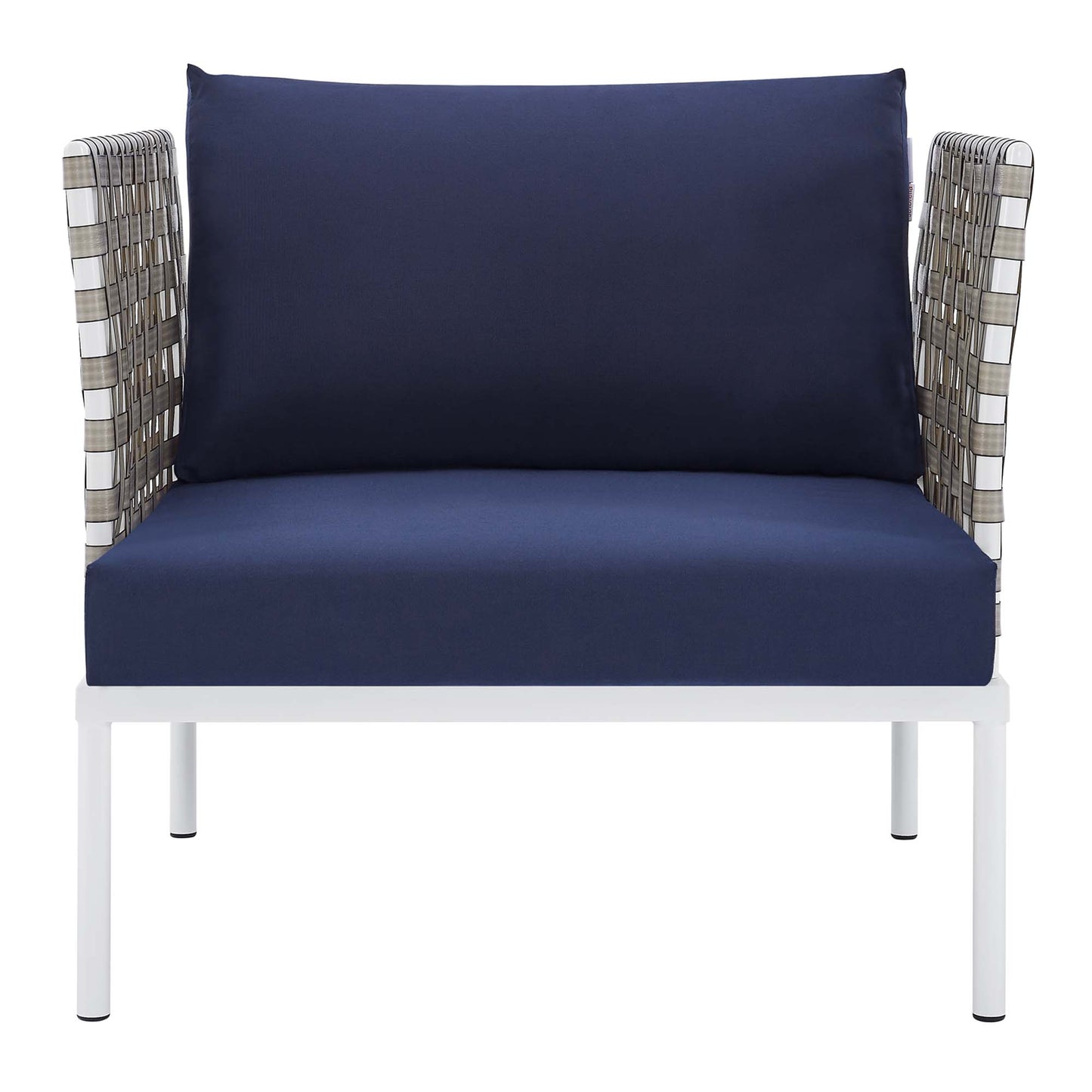 Sillón de aluminio para exteriores con tejido tipo canasta Harmony Sunbrella® de Modway