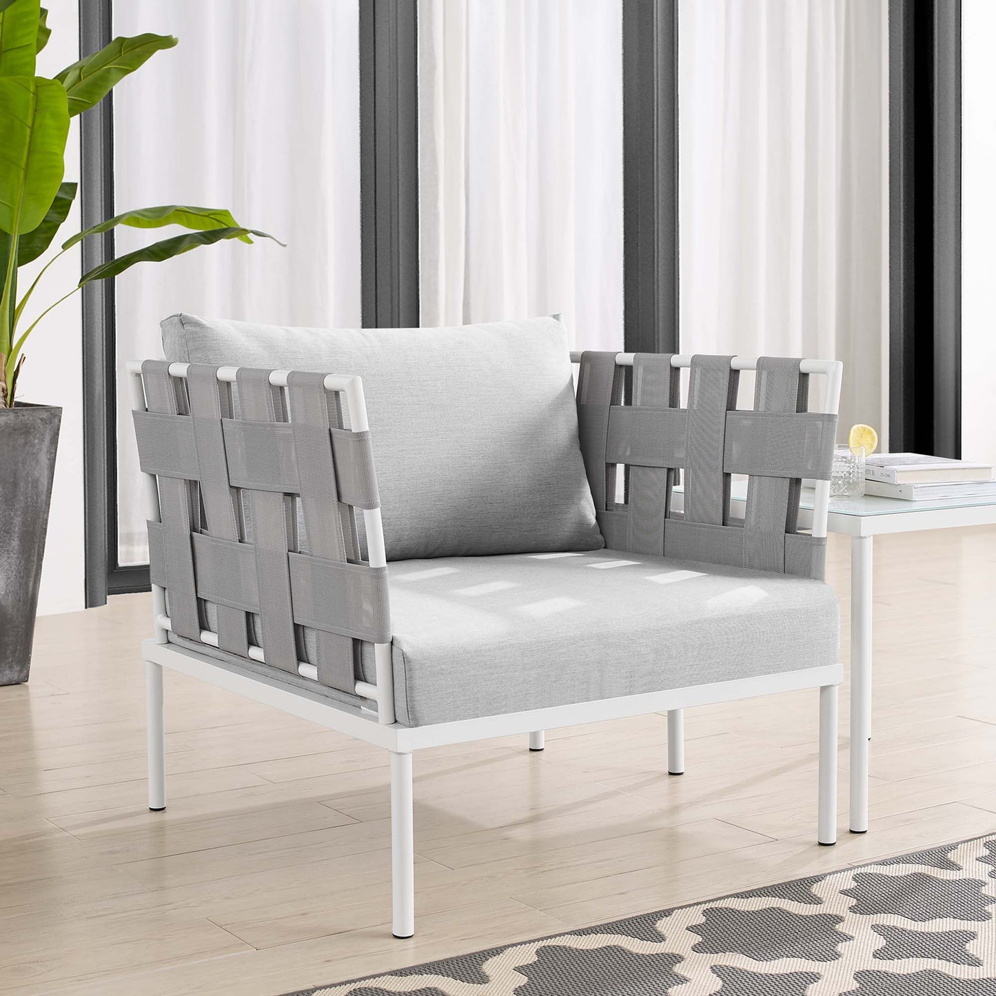 Sillón de aluminio para exteriores Harmony Sunbrella® de Modway