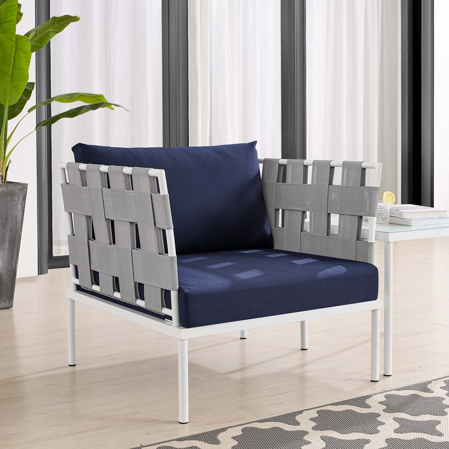 Sillón de aluminio para exteriores Harmony Sunbrella® de Modway