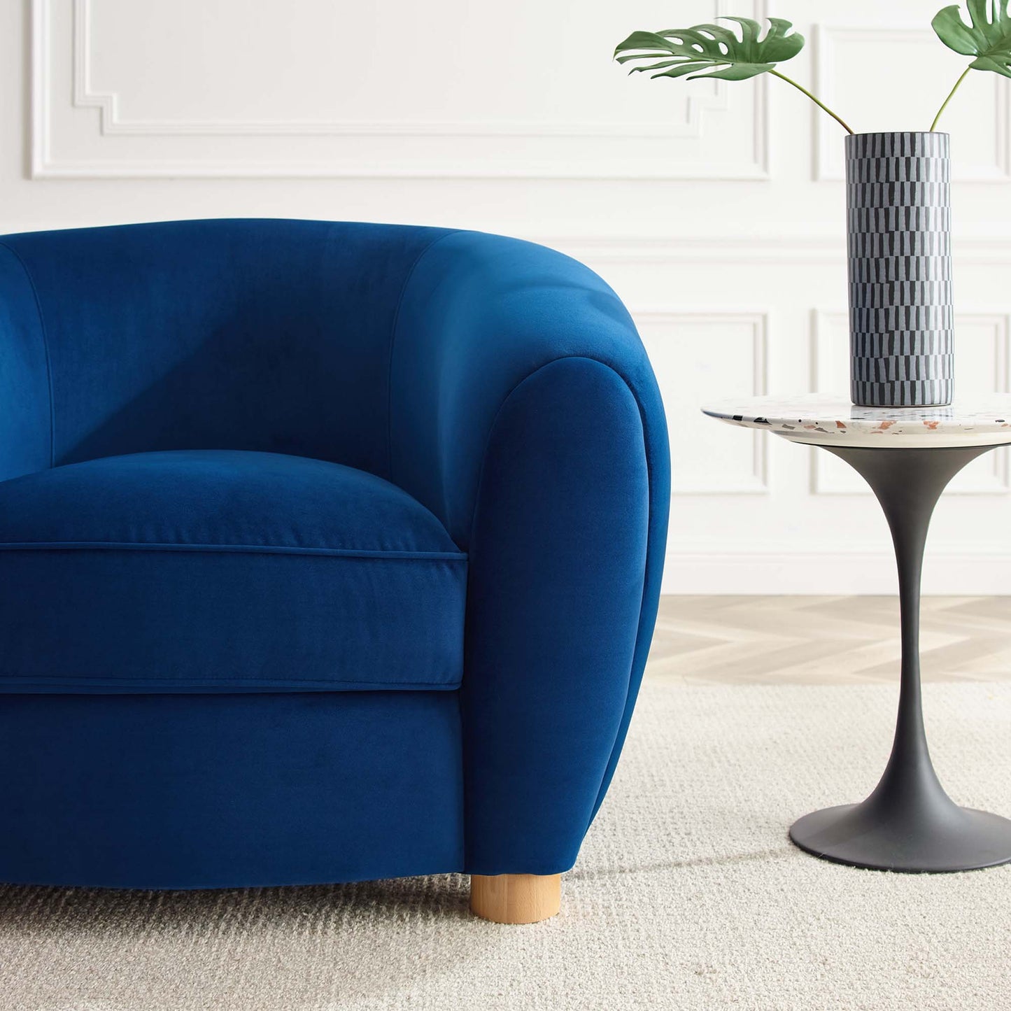 Abundant Performance Velvet Armchair