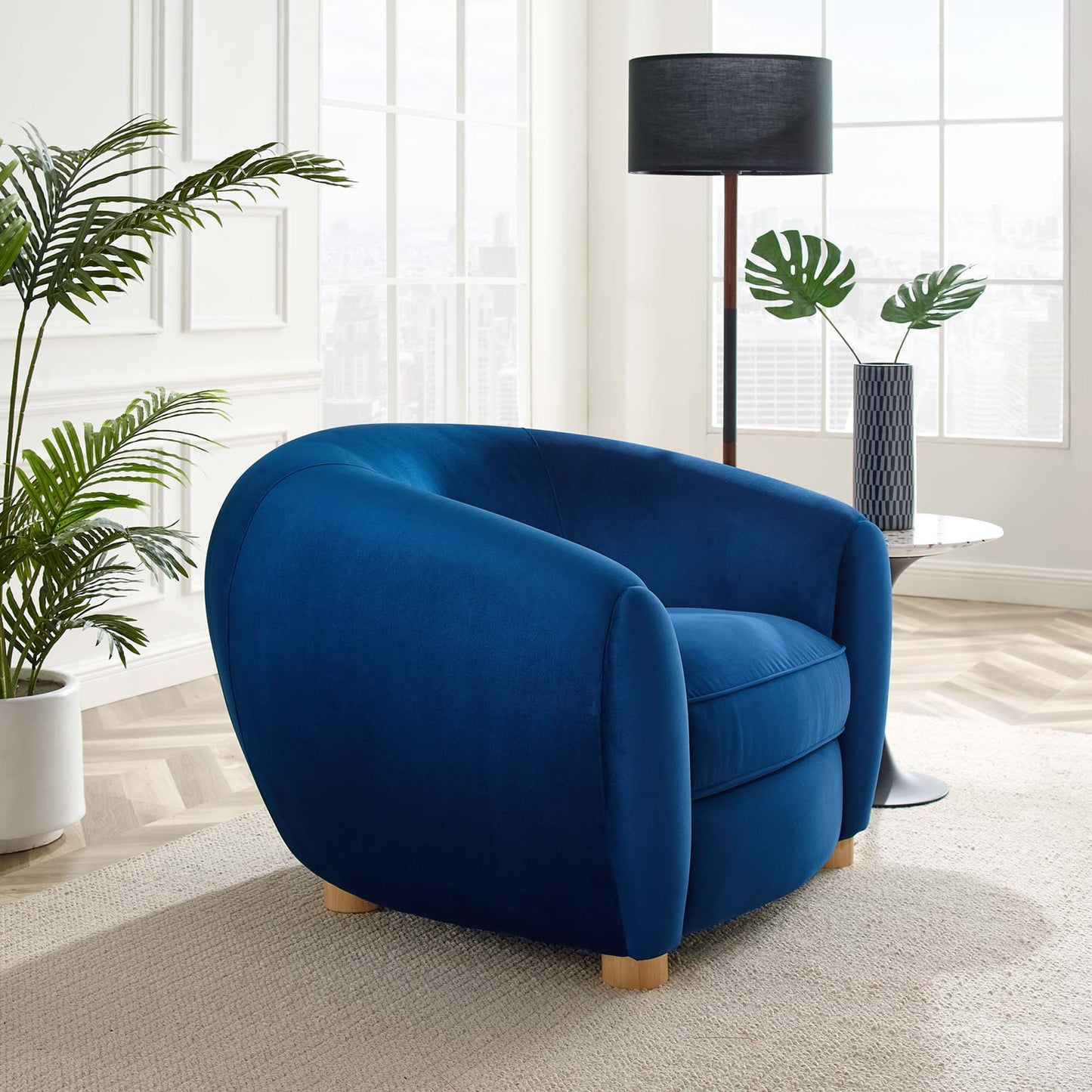 Abundant Performance Velvet Armchair