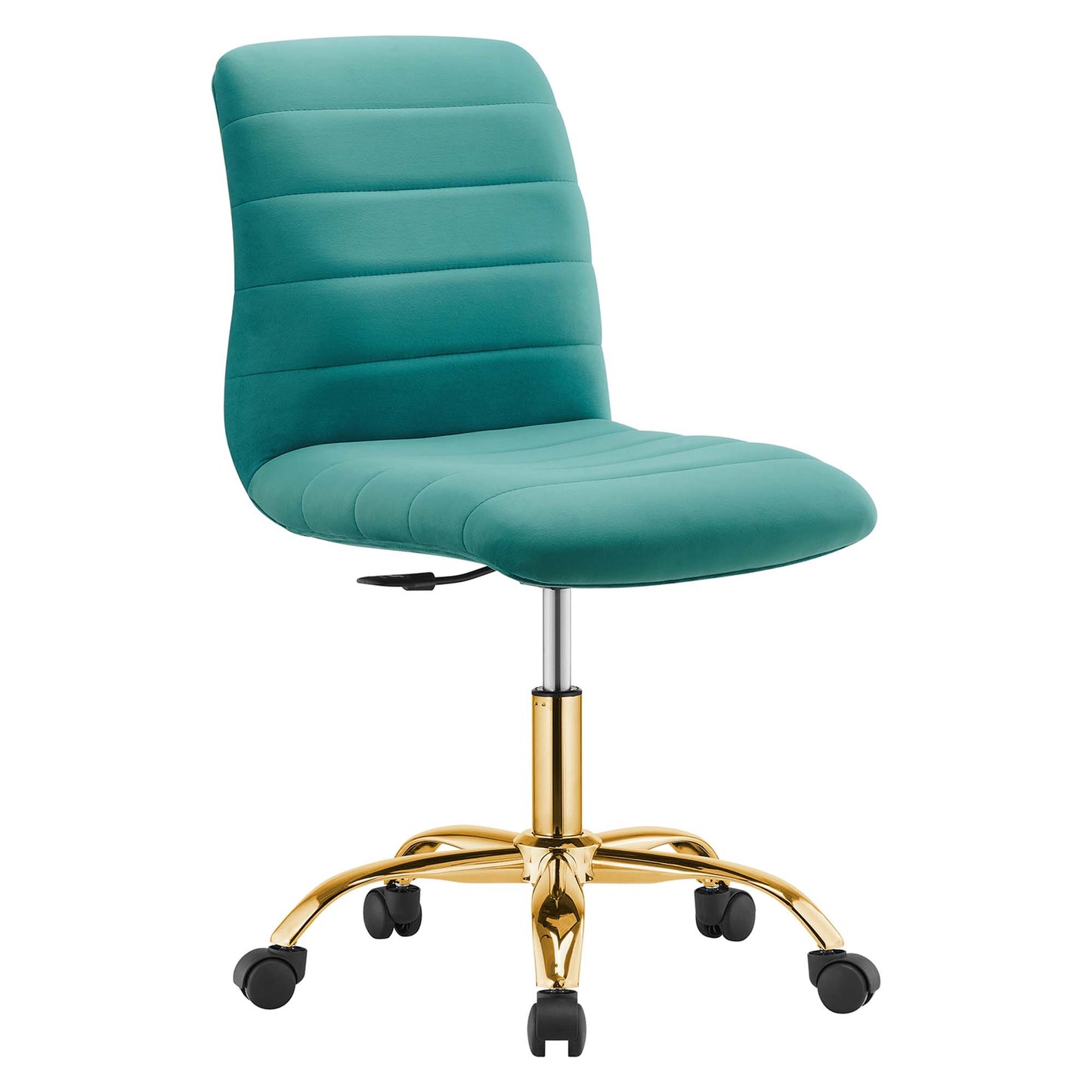 Ripple Armless Performance Velvet Office Chair