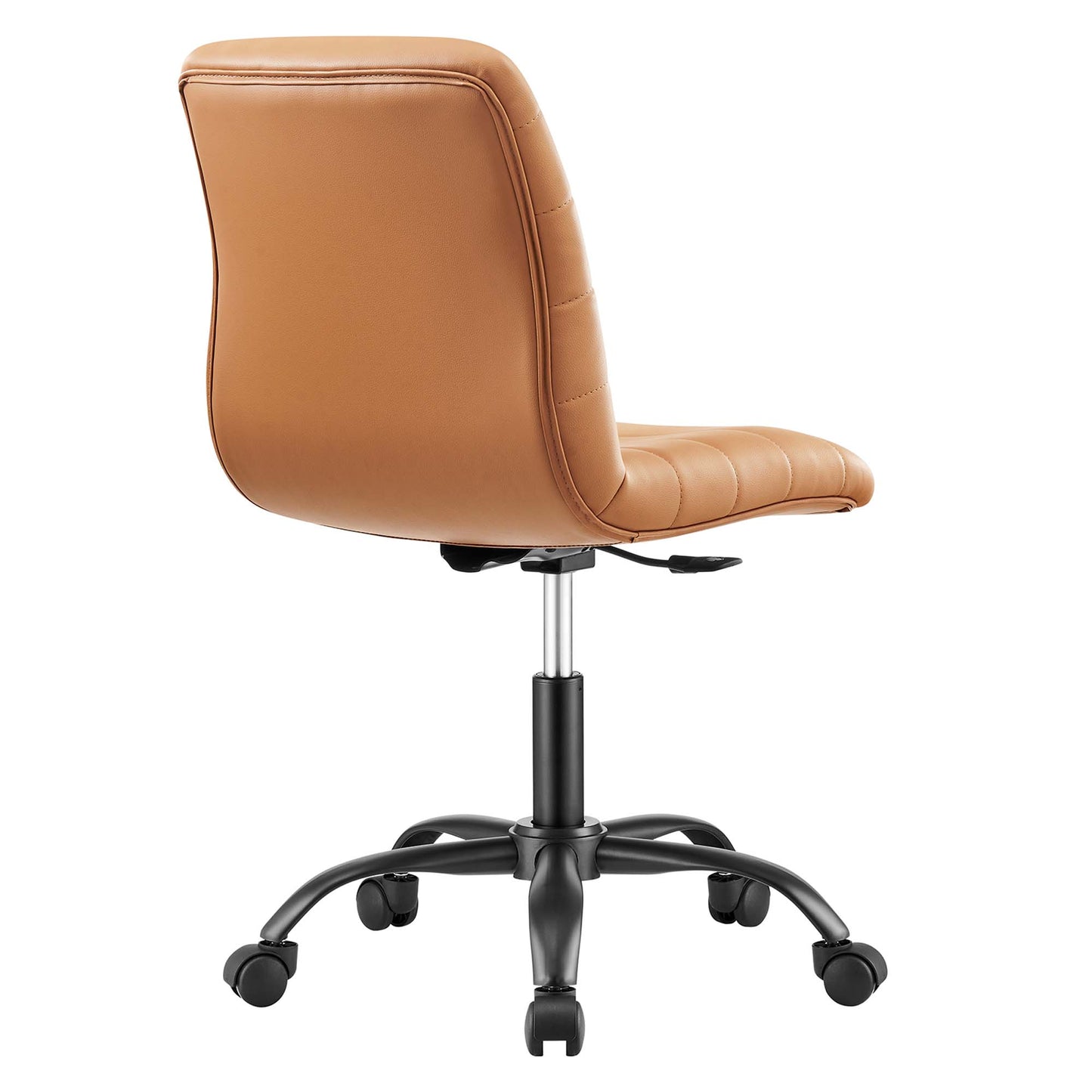 Ripple Armless Vegan Leather Office Chair