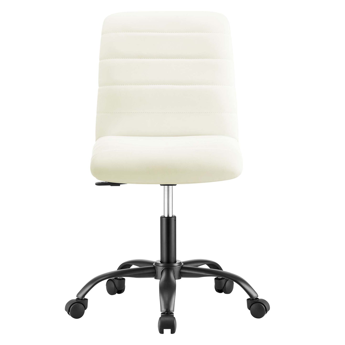 Ripple Armless Vegan Leather Office Chair