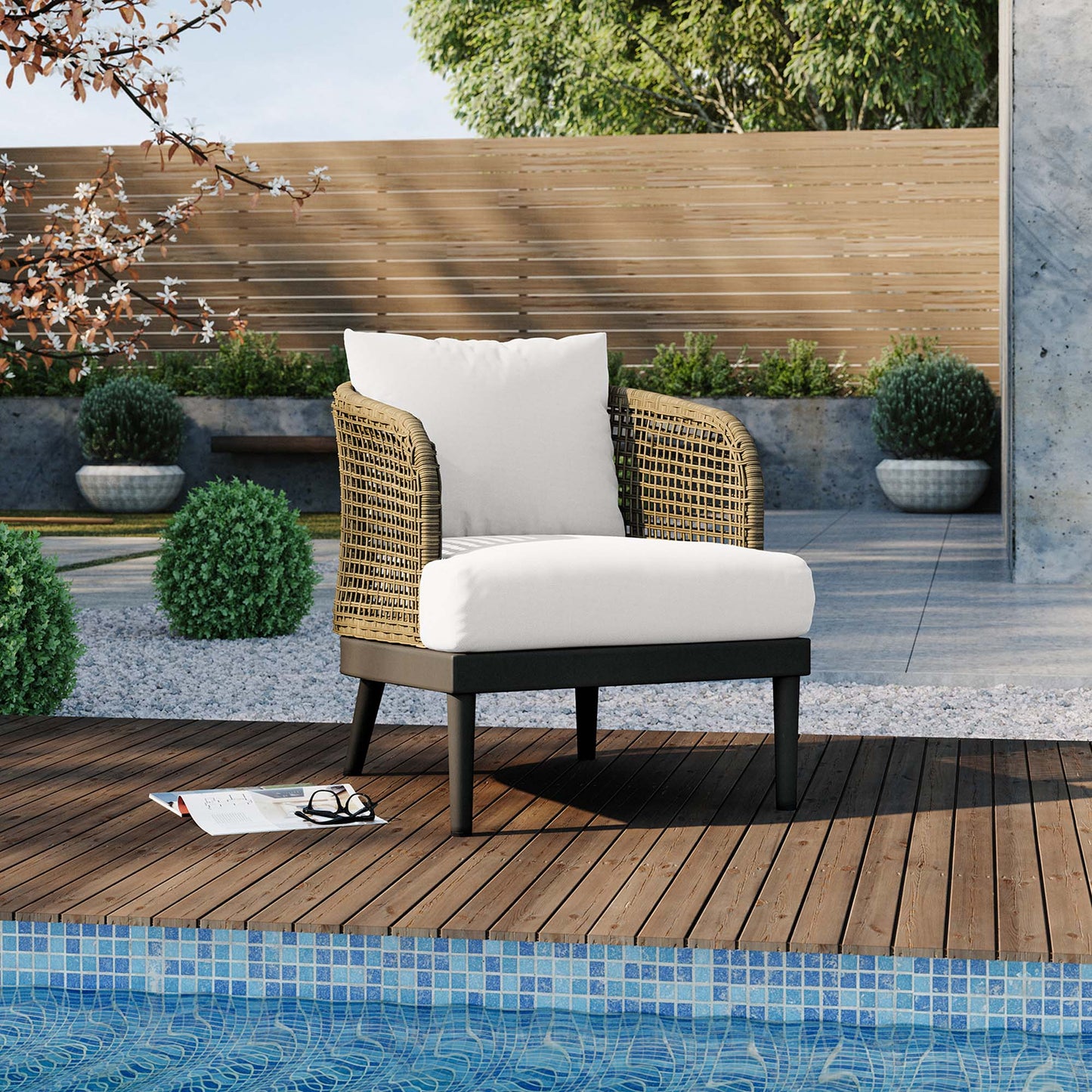 Fauteuil de terrasse d'extérieur Meadow par Modway