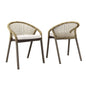 Meadow Outdoor Patio Dining Chairs Set of 2