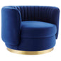 Embrace Tufted Performance Velvet Swivel Chair