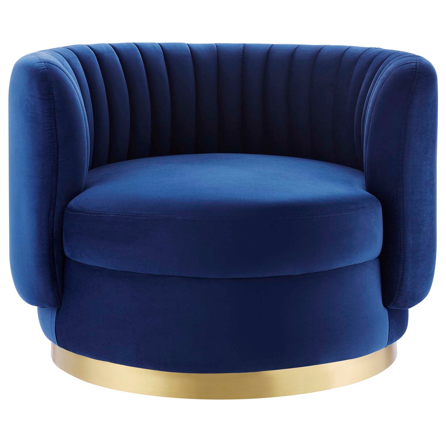 Embrace Tufted Performance Velvet Swivel Chair