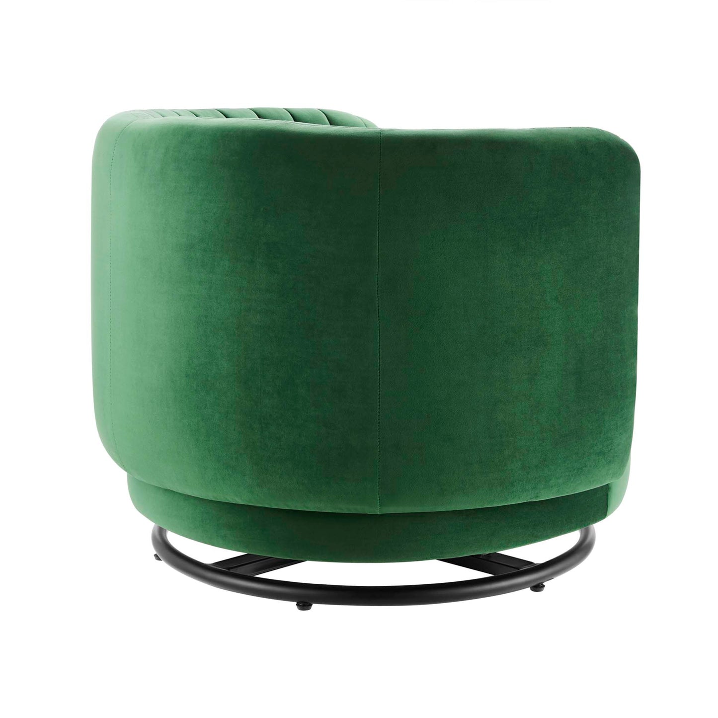 Embrace Tufted Performance Velvet Swivel Chair