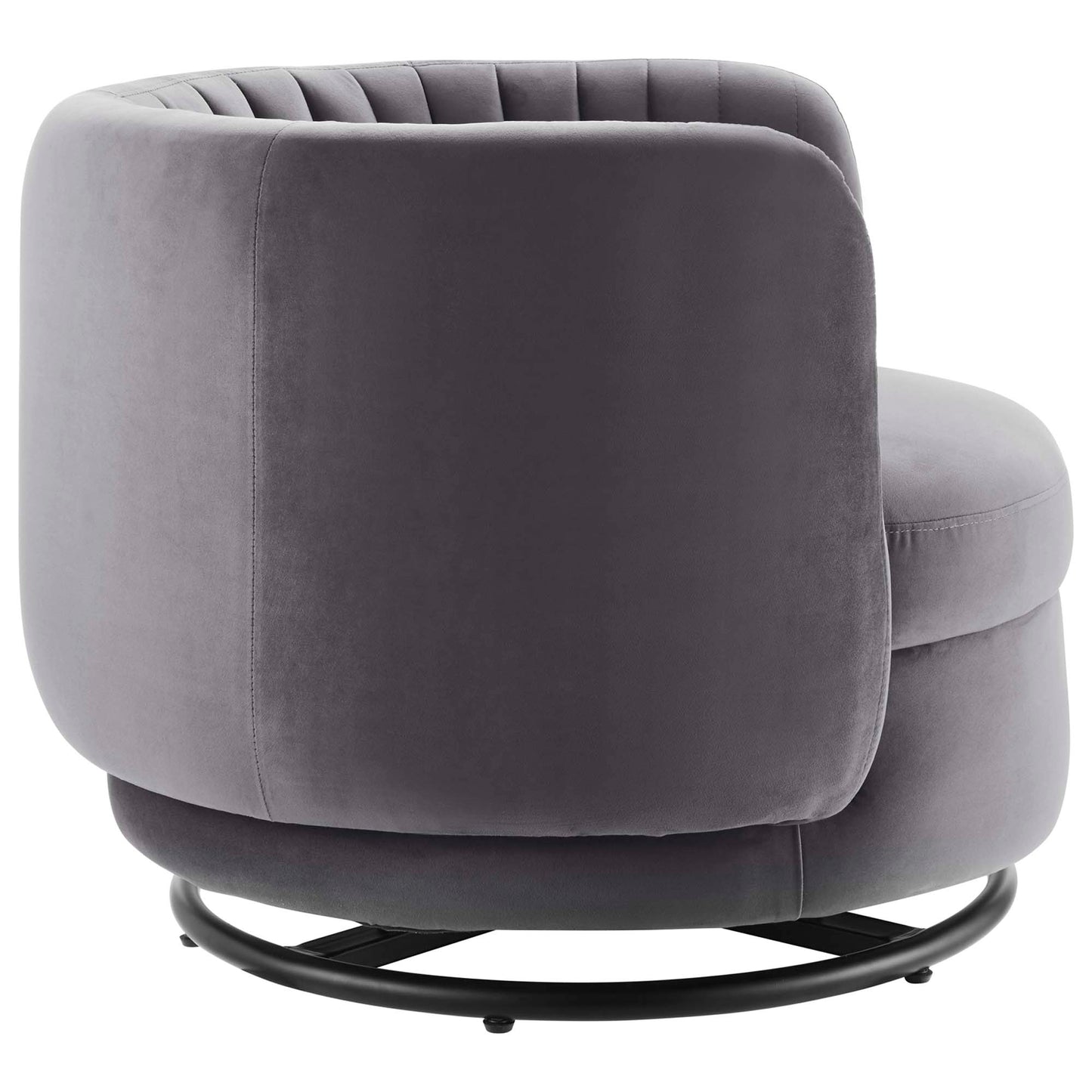 Embrace Tufted Performance Velvet Swivel Chair