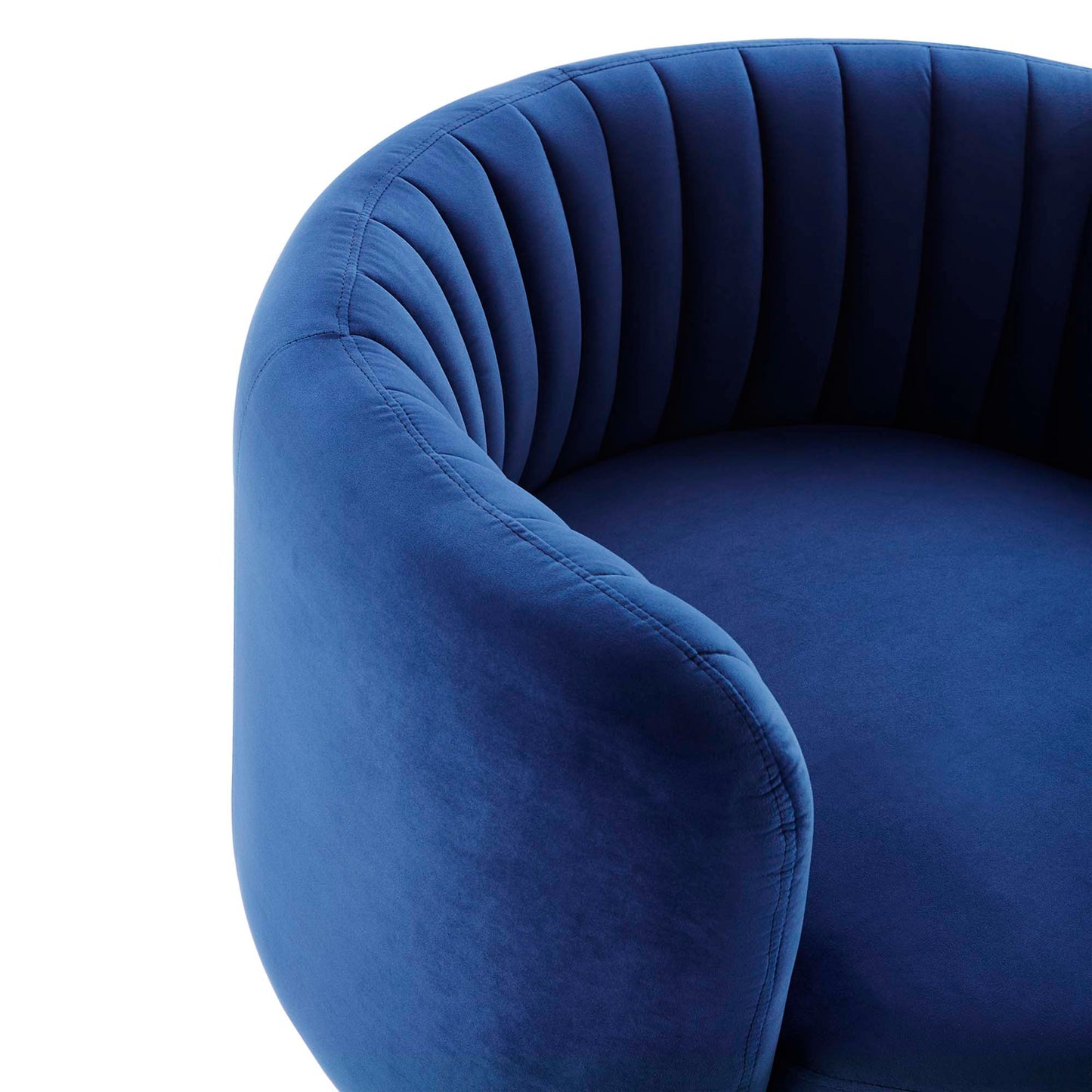 Embrace Tufted Performance Velvet Swivel Chair