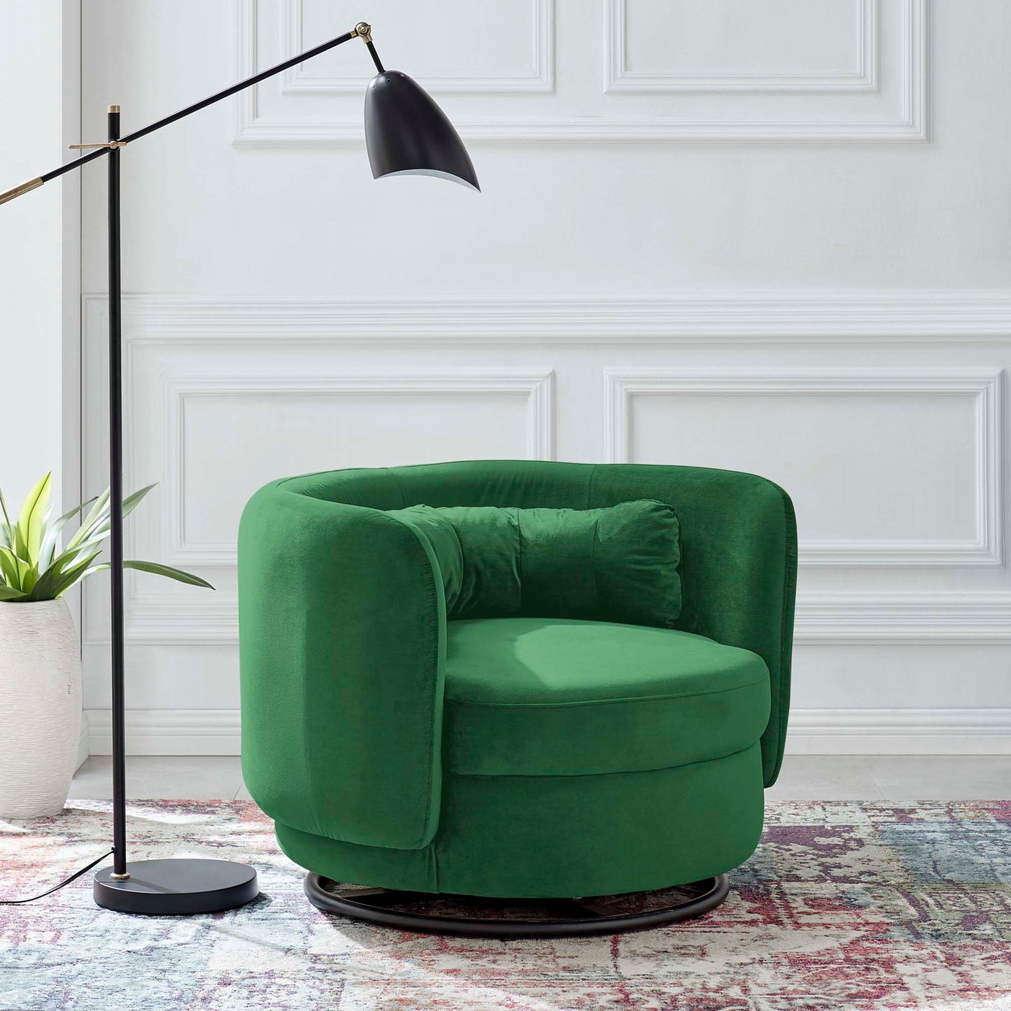 Relish Performance Velvet Swivel Chair