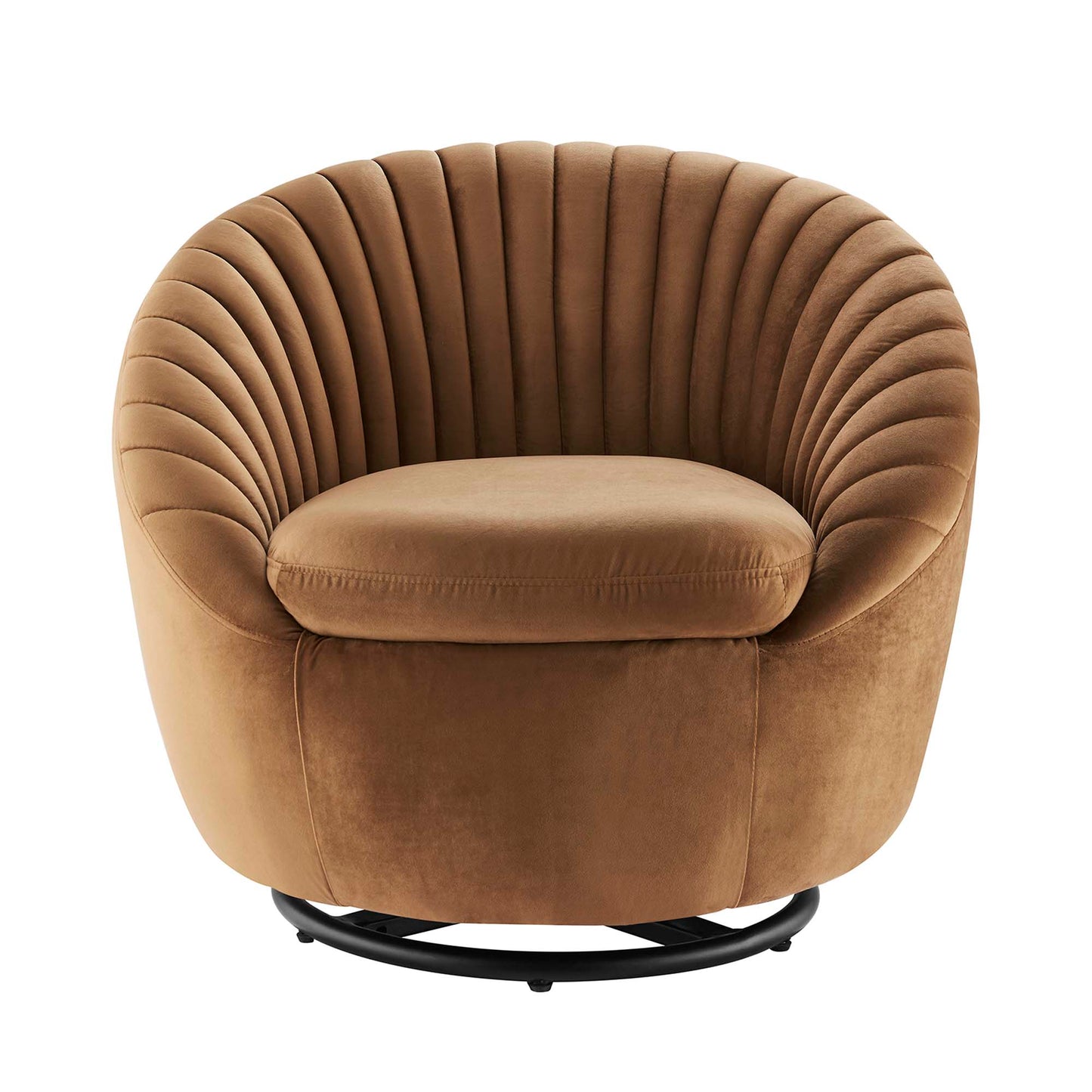 Whirr Tufted Performance Velvet Swivel Chair