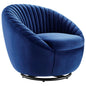 Whirr Tufted Performance Velvet Swivel Chair