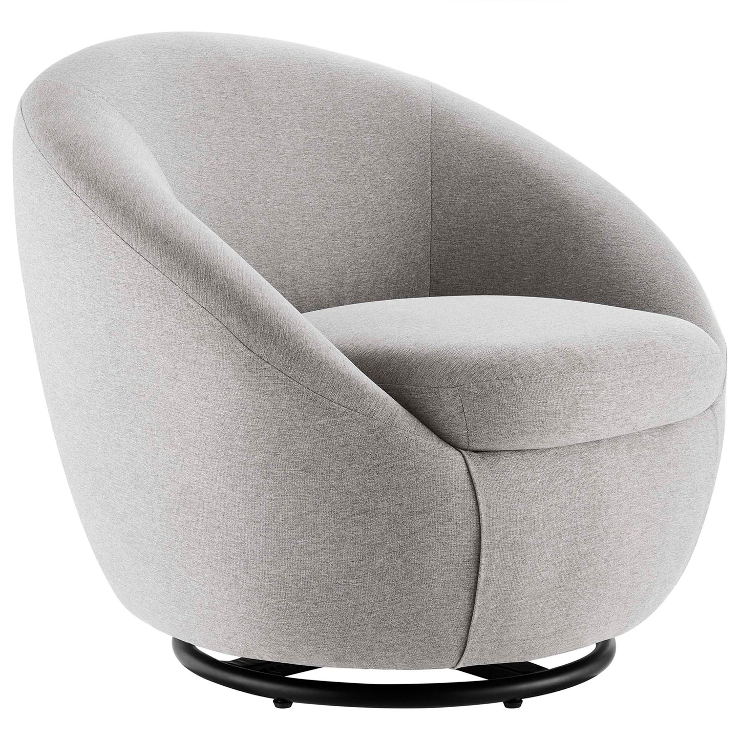 Buttercup Upholstered Fabric Swivel Chair