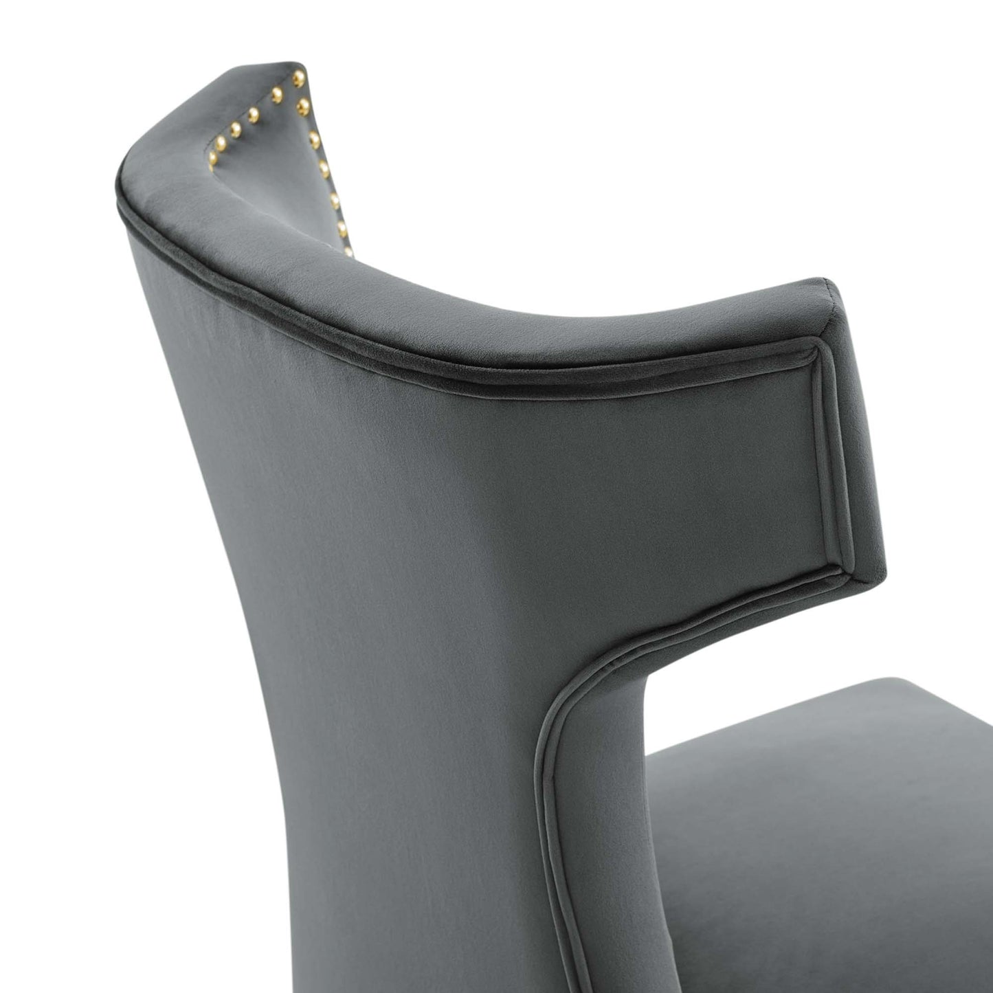 Curve Performance Velvet Dining Chairs Set of 2