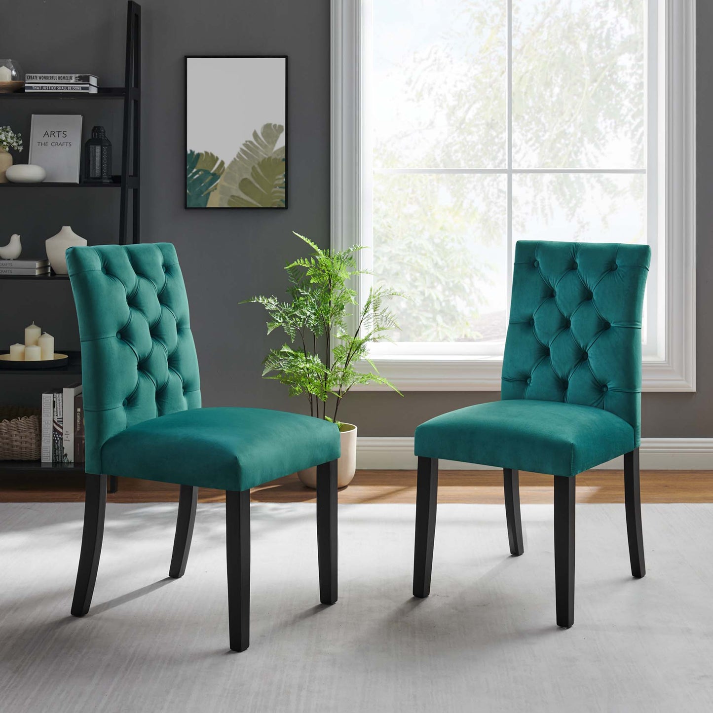 Duchess Performance Velvet Dining Chairs Set of 2