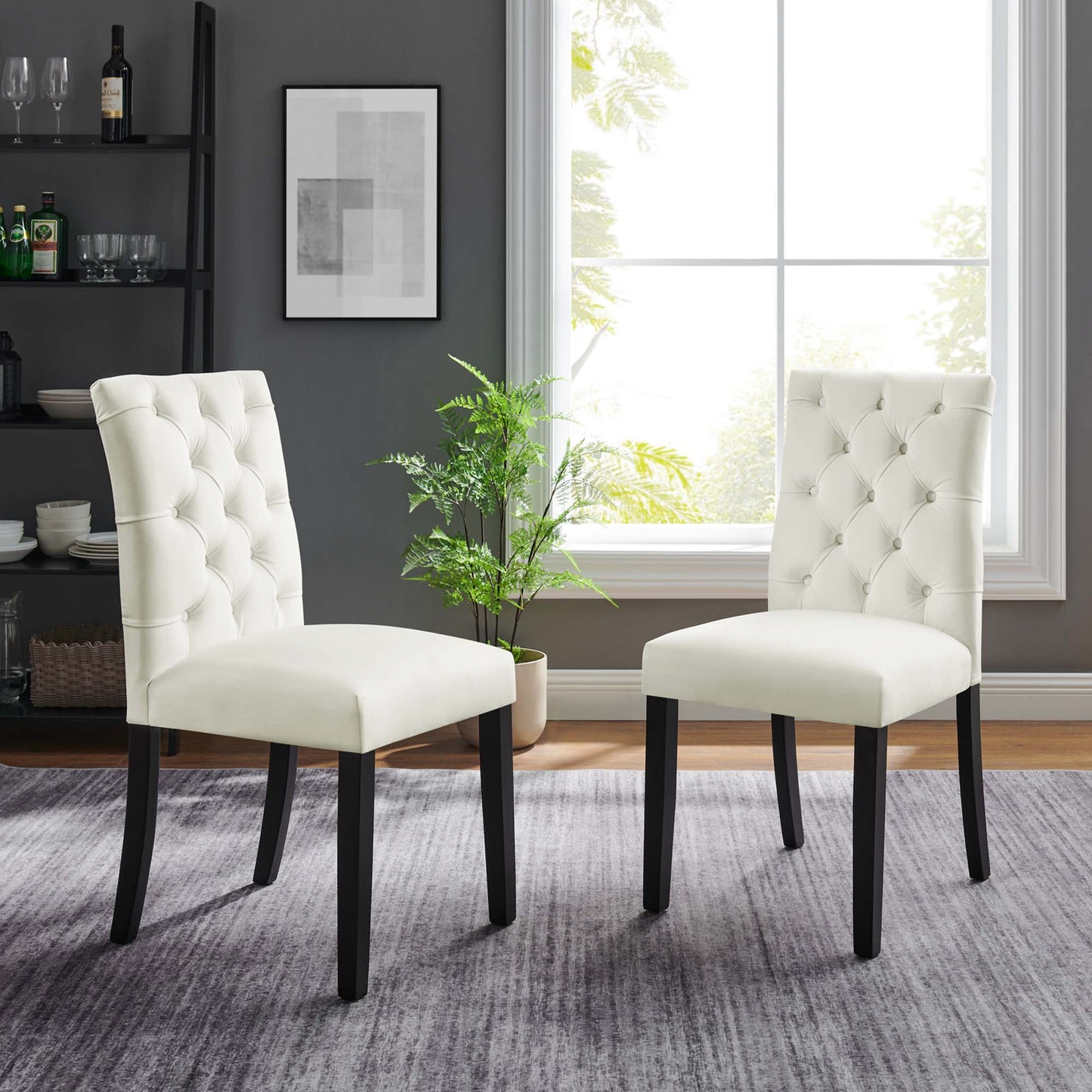 Duchess Performance Velvet Dining Chairs Set of 2