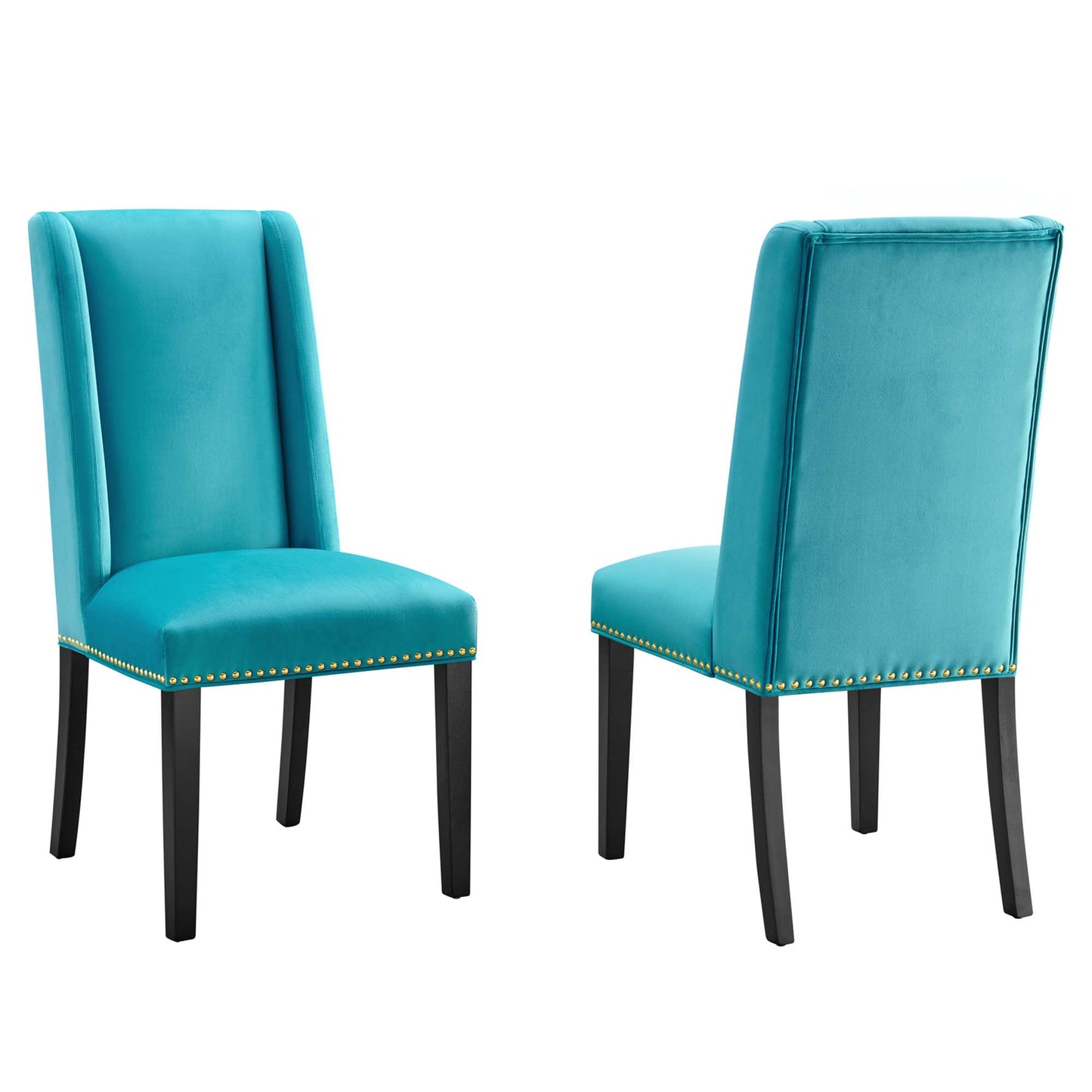 Baron Performance Velvet Dining Chairs Set of 2